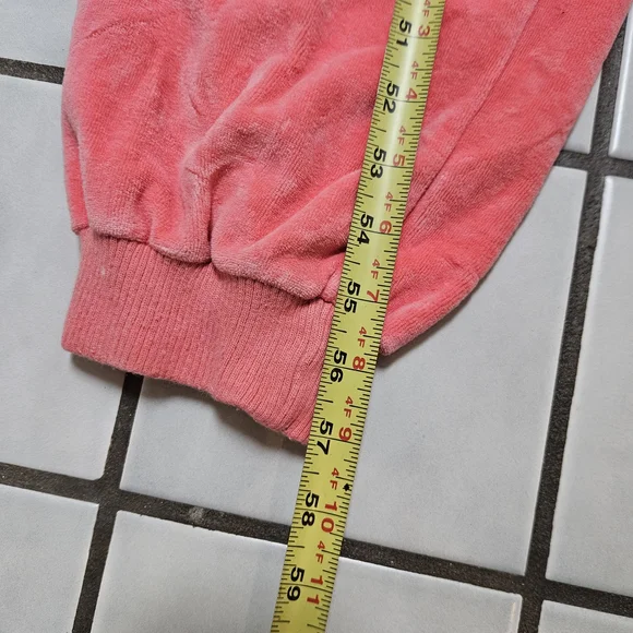 Vintage 1970’s Peach Velour Jumpsuit Size Medium - Picture 5 of 5